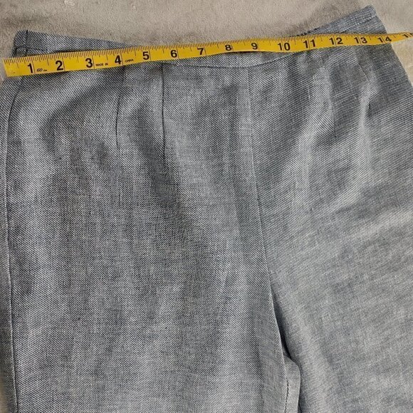 Norton McNaughton Petites Linen Cotton Blend Baby Blue 2pc Pants Suit Size PM - Picture 9 of 16